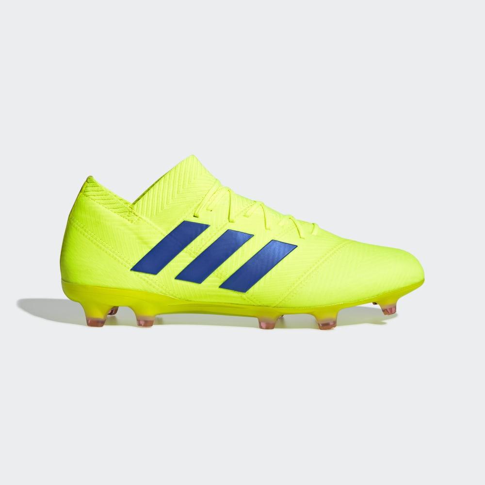 Adidas Men's Nemeziz 18.1 Firm Ground Football Boots Yellow/Blue/Red Ireland BB9426